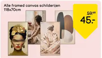 Leen Bakker Alle framed canvas schilderijen aanbieding