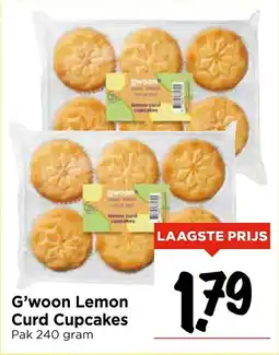 Vomar Voordeelmarkt G'woon Lemon Curd Cupcakes aanbieding