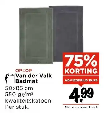 Vomar Voordeelmarkt Van der Valk Badmat aanbieding