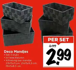 Vomar Voordeelmarkt Deco Mandjes aanbieding