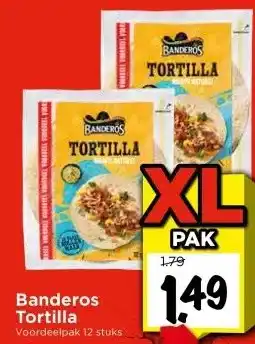 Vomar Voordeelmarkt Banderos Tortilla Voordeelpak 12 stuks aanbieding