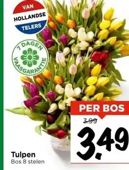 Vomar Voordeelmarkt Tulpen Bos 8 stelen aanbieding