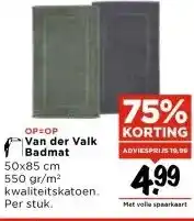 Vomar Voordeelmarkt OP=OP Van der Valk Badmat aanbieding