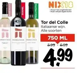 Vomar Voordeelmarkt Tor del Colle Italiaanse wijn. aanbieding