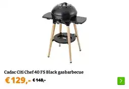 Obelink Cadac Citi Chef 40 FS Black gasbarbecue aanbieding