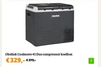 Obelink Obelink Coolmove 41 Duo compressor koelbox aanbieding