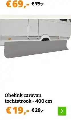 Obelink Obelink caravan tochtstrook - 650 cm aanbieding