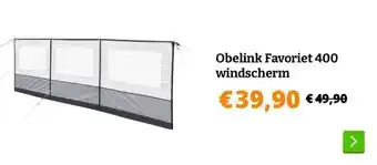 Obelink Obelink Favoriet 400 windscherm aanbieding