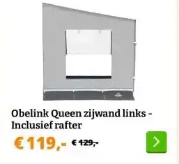 Obelink Obelink Queen zijwand links Inclusief rafter aanbieding