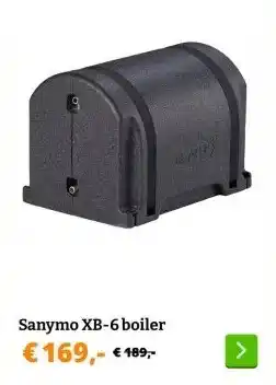 Obelink Sanymo XB-6 boiler aanbieding