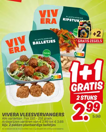 Dekamarkt Vivera vleesvervangers aanbieding