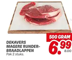 Dekamarkt Dekavers magere runder braadlappen aanbieding