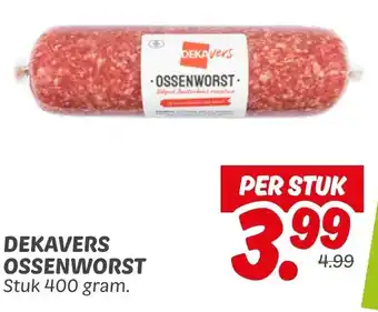 Dekamarkt DEKAVERS OSSENWORST aanbieding