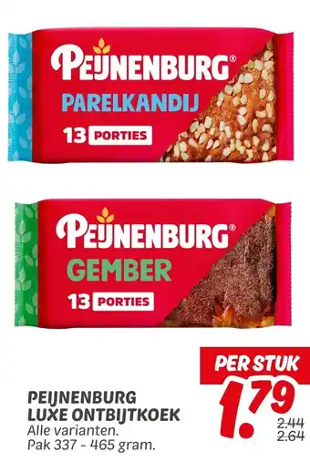 Dekamarkt Peijnenburg luxe ontbijtkoek aanbieding