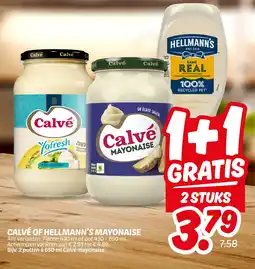 Dekamarkt Calve of hellmann's mayonaise aanbieding