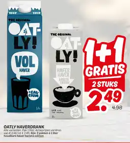 Dekamarkt Oatly haverdrank aanbieding