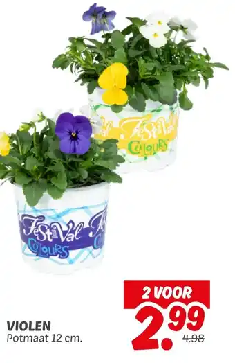 Dekamarkt Violen aanbieding