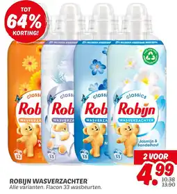 Dekamarkt Robijn wasverzachter aanbieding