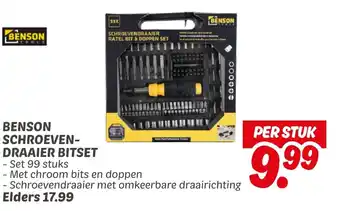 Dekamarkt Benson schroeven draaier bitset aanbieding