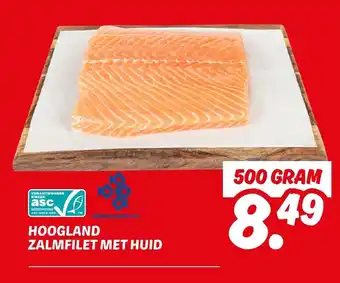 Dekamarkt Hoogland zalmfilet met huid aanbieding