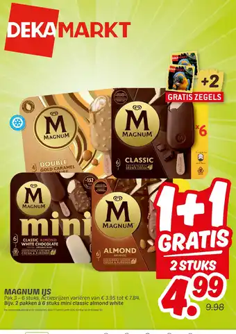 Dekamarkt MAGNUM IJs aanbieding