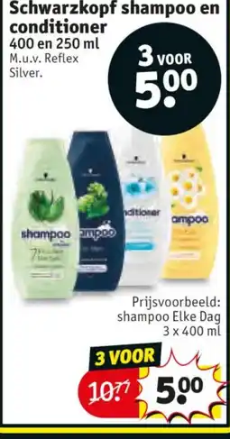 Kruidvat Schwarzkopf shampoo en conditioner aanbieding