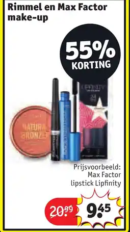 Kruidvat Rimmel en Max Factor make up aanbieding