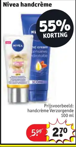 Kruidvat Nivea handcrème aanbieding