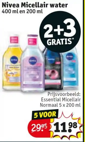 Kruidvat Nivea Micellair water aanbieding