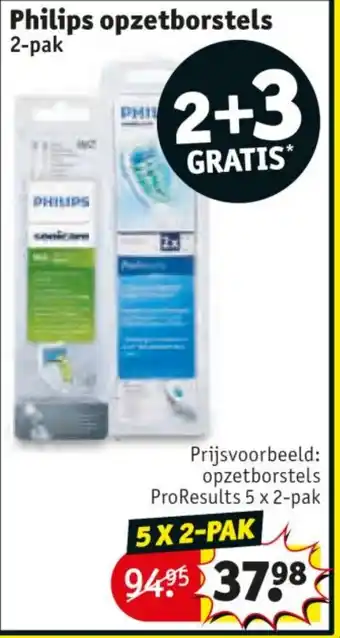 Kruidvat Philips opzetborstels aanbieding