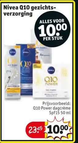 Kruidvat Nivea Q10 gezichts verzorging aanbieding