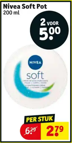 Kruidvat Nivea Soft Pot aanbieding