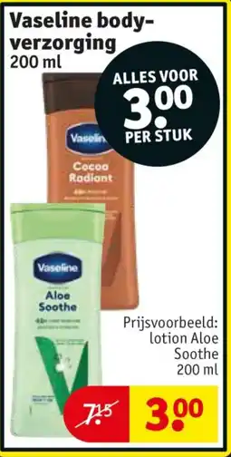 Kruidvat Vaseline body verzorging aanbieding