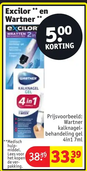 Kruidvat Excilor en Wartner aanbieding