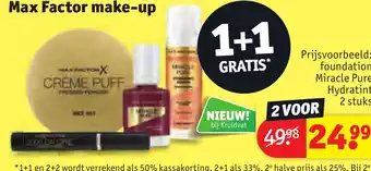 Kruidvat Max Factor make up aanbieding