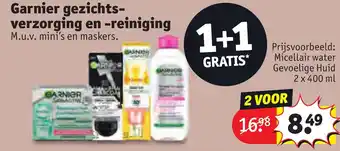 Kruidvat Garnier gezichts verzorging en reiniging aanbieding