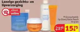 Kruidvat Laneige gezichts en lipverzorging aanbieding