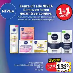 Kruidvat Keuze uit alle NIVEA dames en heren gezichtsverzorging aanbieding