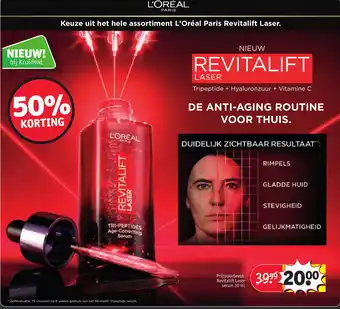 Kruidvat Keuze uit het hele assortiment L'Oréal Paris Revitalift Laser aanbieding