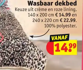 Kruidvat Wasbaar dekbed aanbieding