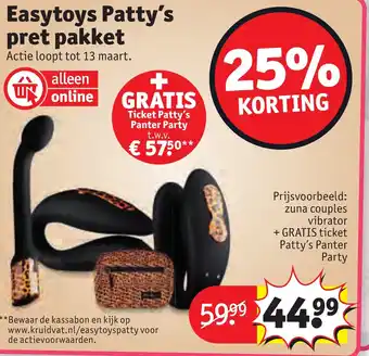 Kruidvat Easytoys Patty's pret pakket aanbieding