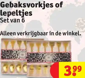 Kruidvat Gebaksvorkjes of lepeltjes aanbieding