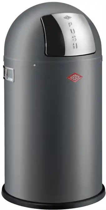 Bol.com Wesco Pushboy Junior Prullenbak - Afvalbak Wesco - 18L - Mat grafiet aanbieding