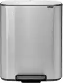 Bol.com Brabantia Bo Prullenbak - 60 liter - Matt Steel Fingerprint Proof aanbieding