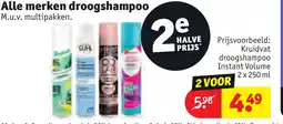 Kruidvat Alle merken droogshampoo aanbieding