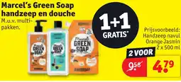 Kruidvat Marcel's Green Soap handzeep en douche aanbieding