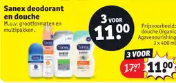 Kruidvat Sanex deodorant en douche aanbieding