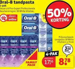 Kruidvat Oral-B tandpasta aanbieding