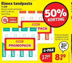 Kruidvat Elmex tandpasta aanbieding