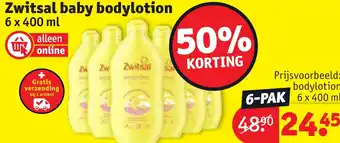 Kruidvat Zwitsal baby bodylotion aanbieding